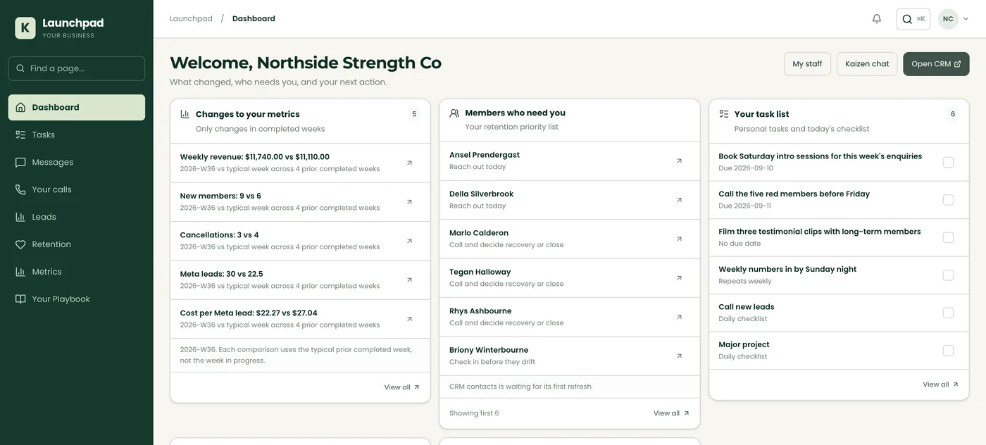 A dashboard that tells you what changed